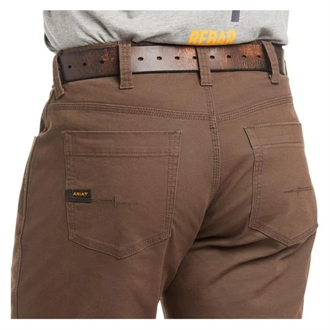 Men's Ariat Rebar M4 Relaxed DuraStretch Made Tough Stackable Straight Leg Pants - Image 15