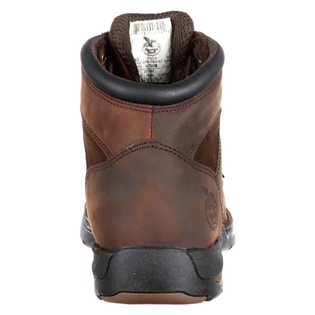 Men's Georgia 6" Athens Work Moc Toe Steel Toe Waterproof Boots - Image 5