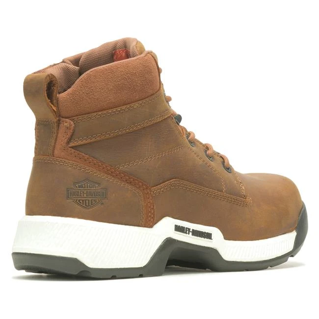 Men's Harley Davidson Footwear Dowden Composite Toe Side-Zip Waterproof EH Boots - Image 5