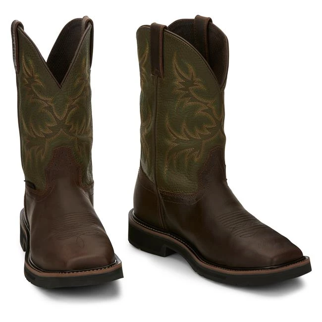 Men's Justin Original Work Boots 11" Keavan Met Guard Steel Toe Waterproof - Image 6