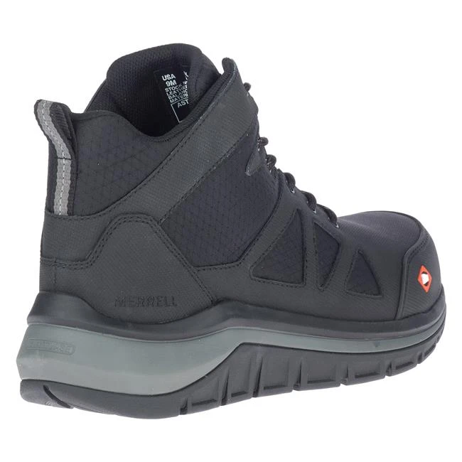 Men's Merrell Work Fullbench Speed Mid Carbon Toe Boots - Image 6